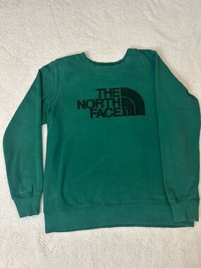 The North Face green crewneck 🌲